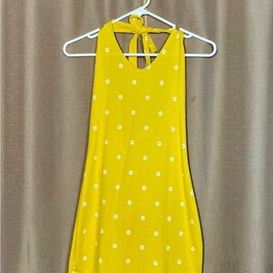 SO Junior Small Sunny Yellow Floral Tank Top EUC